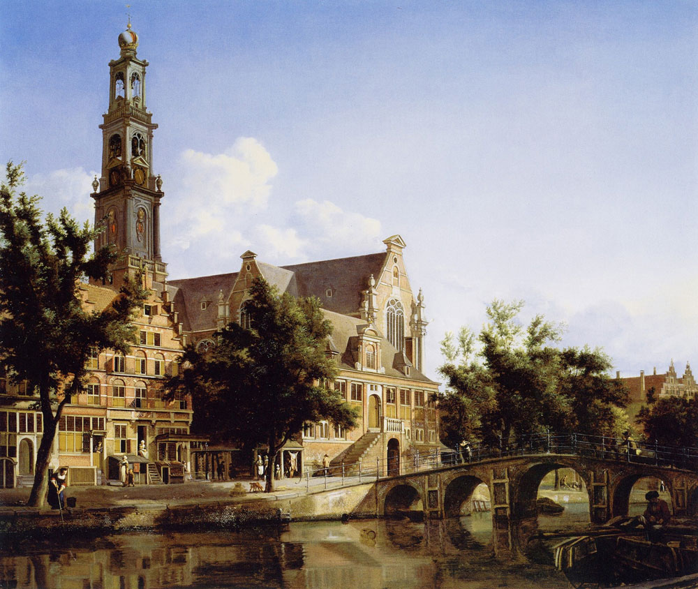 Jan van der Heyden - View of the Keizersgracht and Westerkerk, Amsterdam